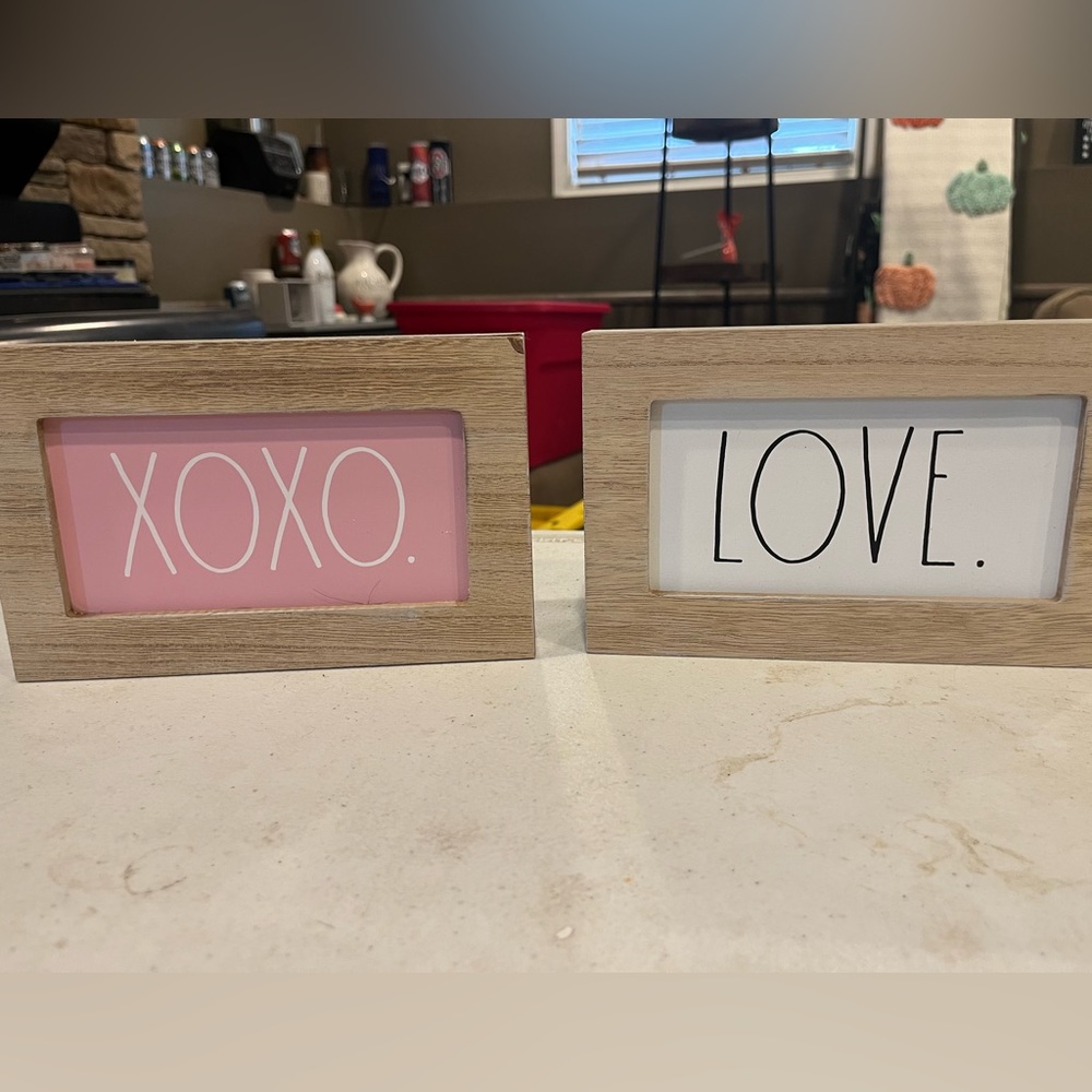 Rae Dunn Valentines Day signs